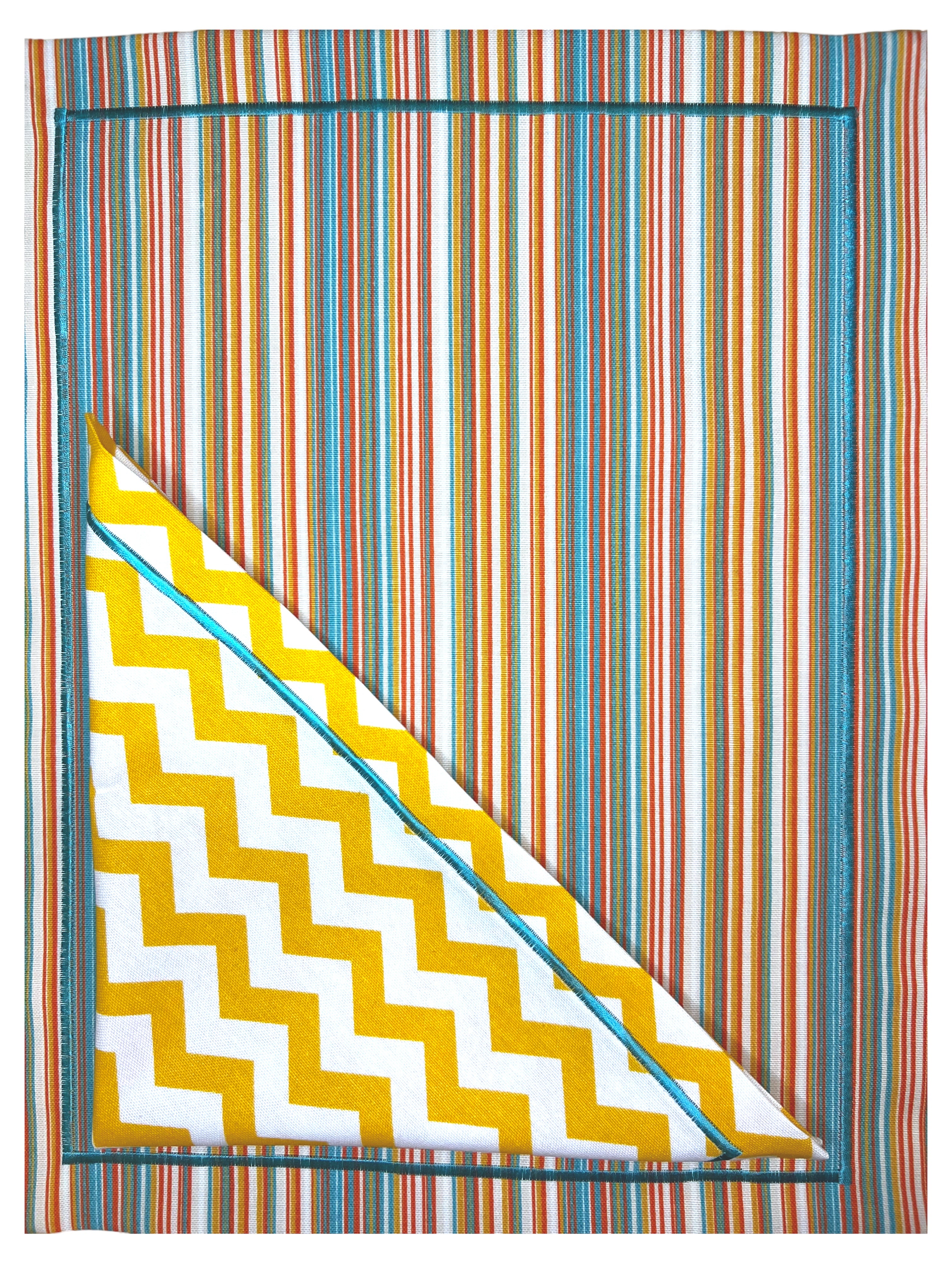 Orange Horizon Table Set