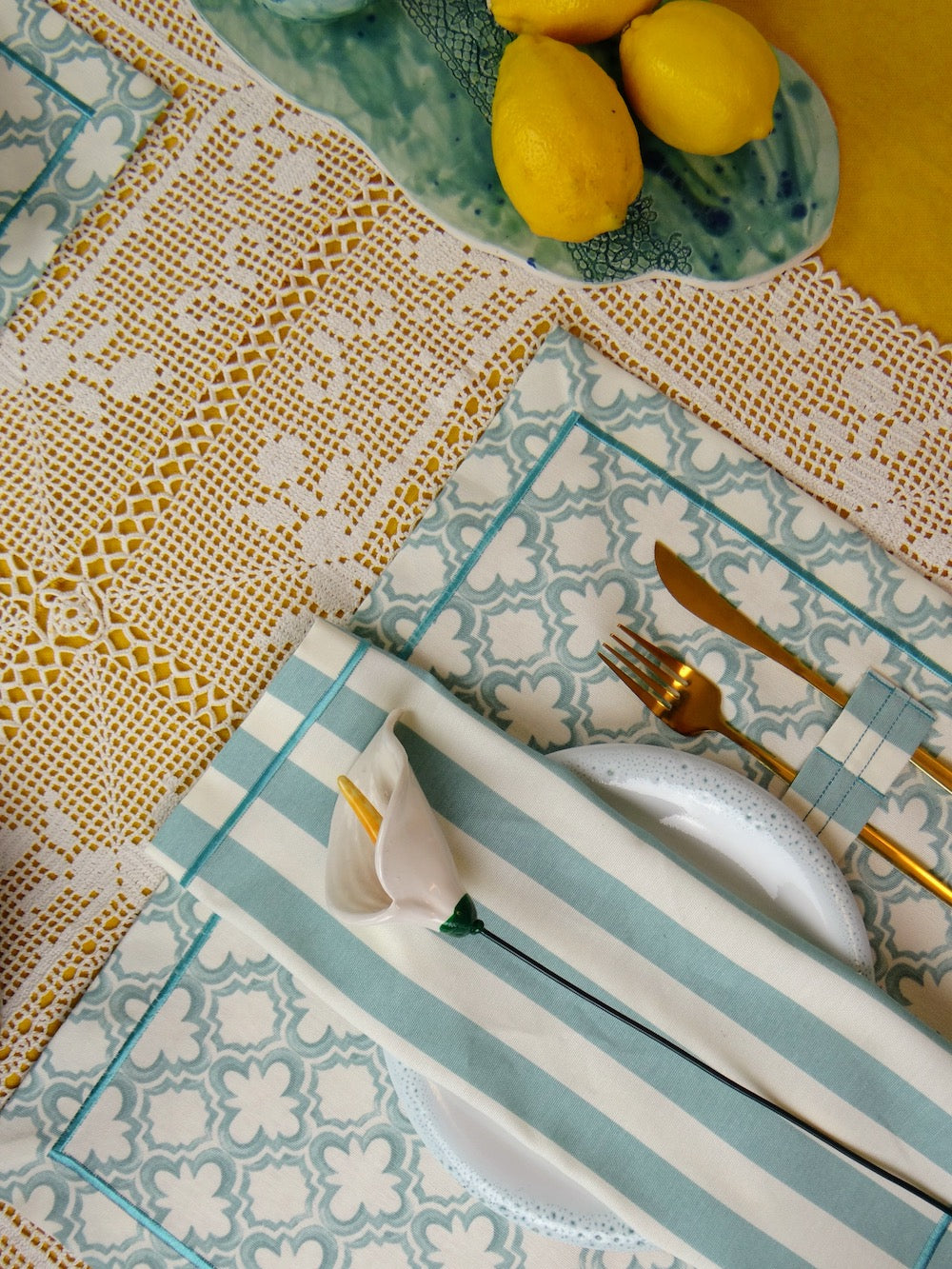 Mediterranean Mosaic - 8 Piece Table Set