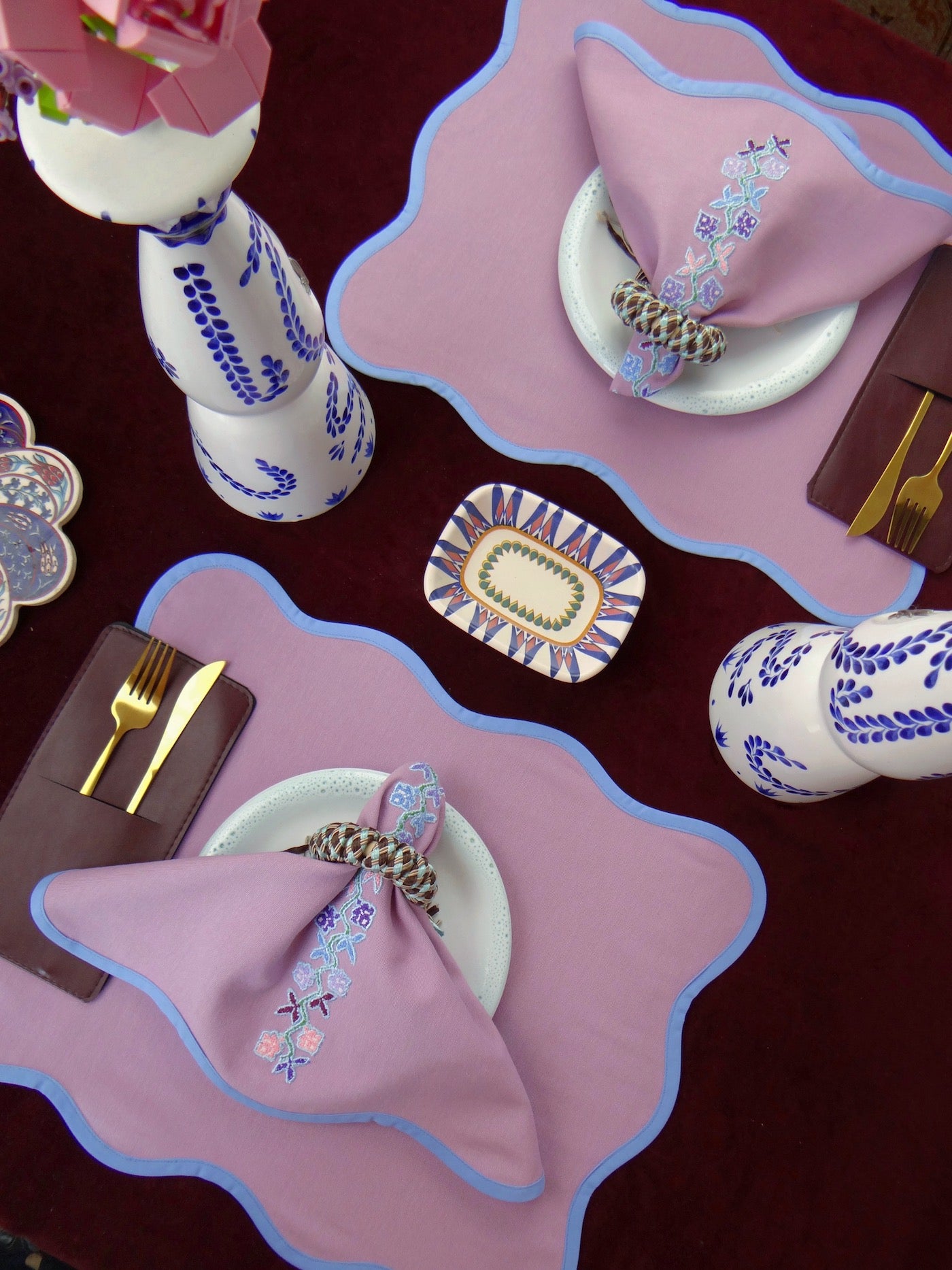 Lavender Sky  - 8 Piece Table Set