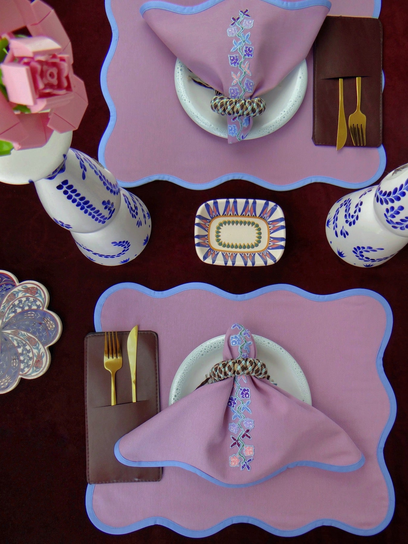Lavender Sky  - 8 Piece Table Set