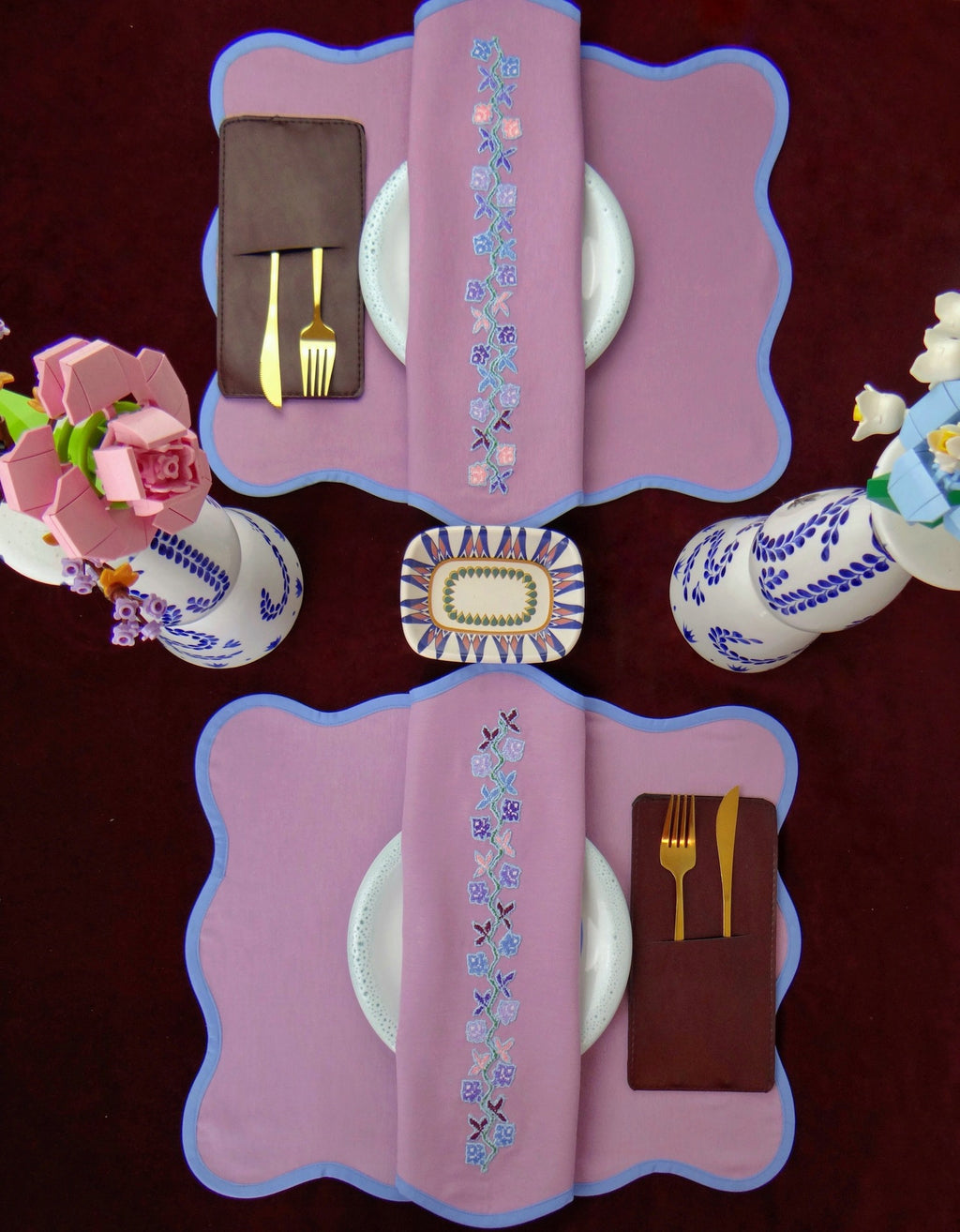 Lavender Sky  - 8 Piece Table Set